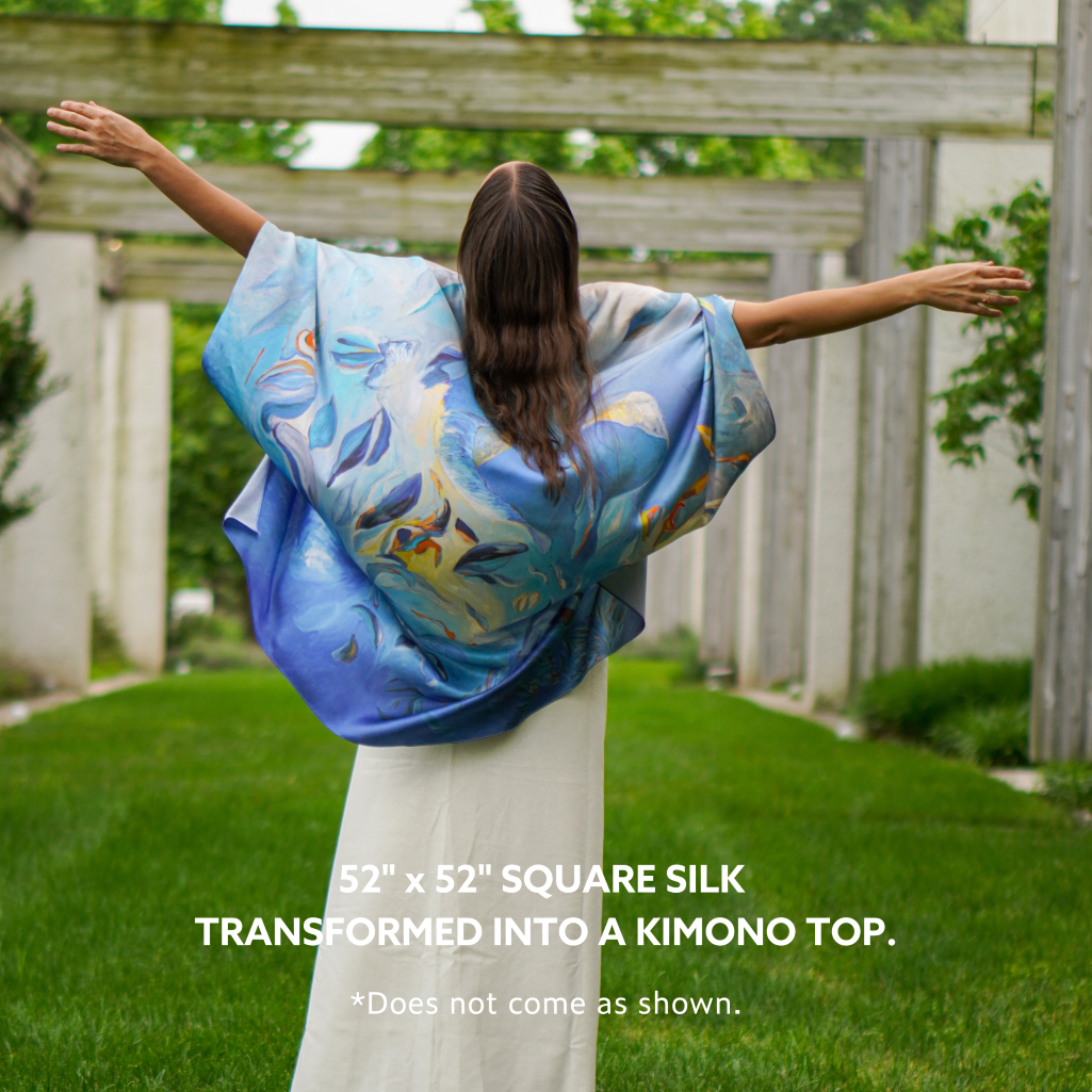 SKY PETALS ON SILK